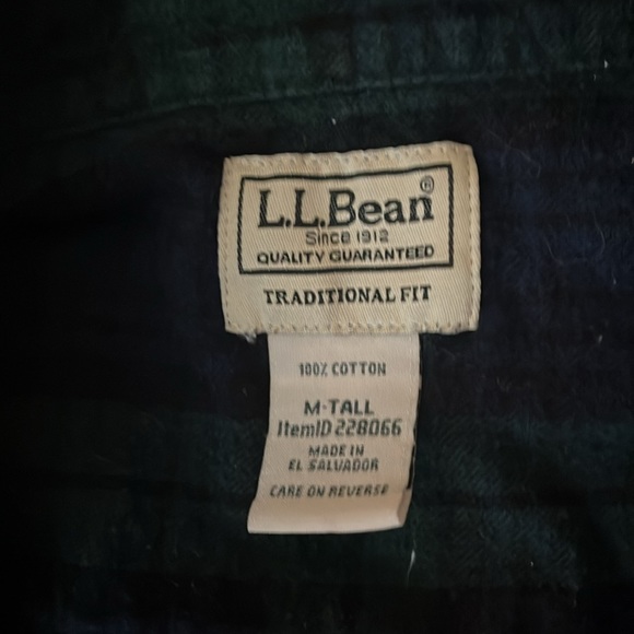 Men's Scotch Plaid Flannel Shirt, Traditional Fit Tall Medium - Picture 4 of 5